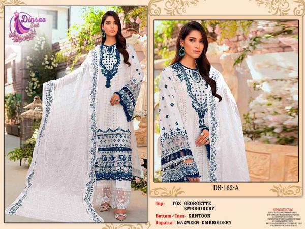 Dinsaa 162 Embroidery Pakistani Salwar Suits Collection